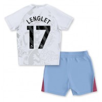 Dres Aston Villa Clement Lenglet #17 Preč pre deti 2023-24 Krátky Rukáv (+ trenírky)